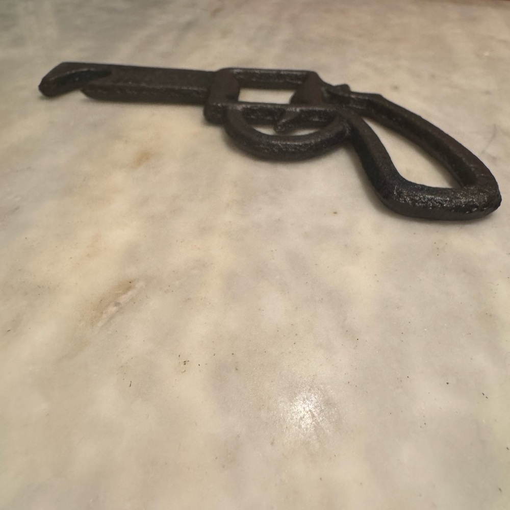 Rustic Black Metal Bottle Opener - Picture 2 of 5